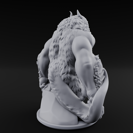 Jaw Jutting Demon Lord Miniature for Dungeons and Dragons, Pathfinder or other TTRPGs