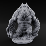 Jaw Jutting Demon Lord Miniature for Dungeons and Dragons, Pathfinder or other TTRPGs