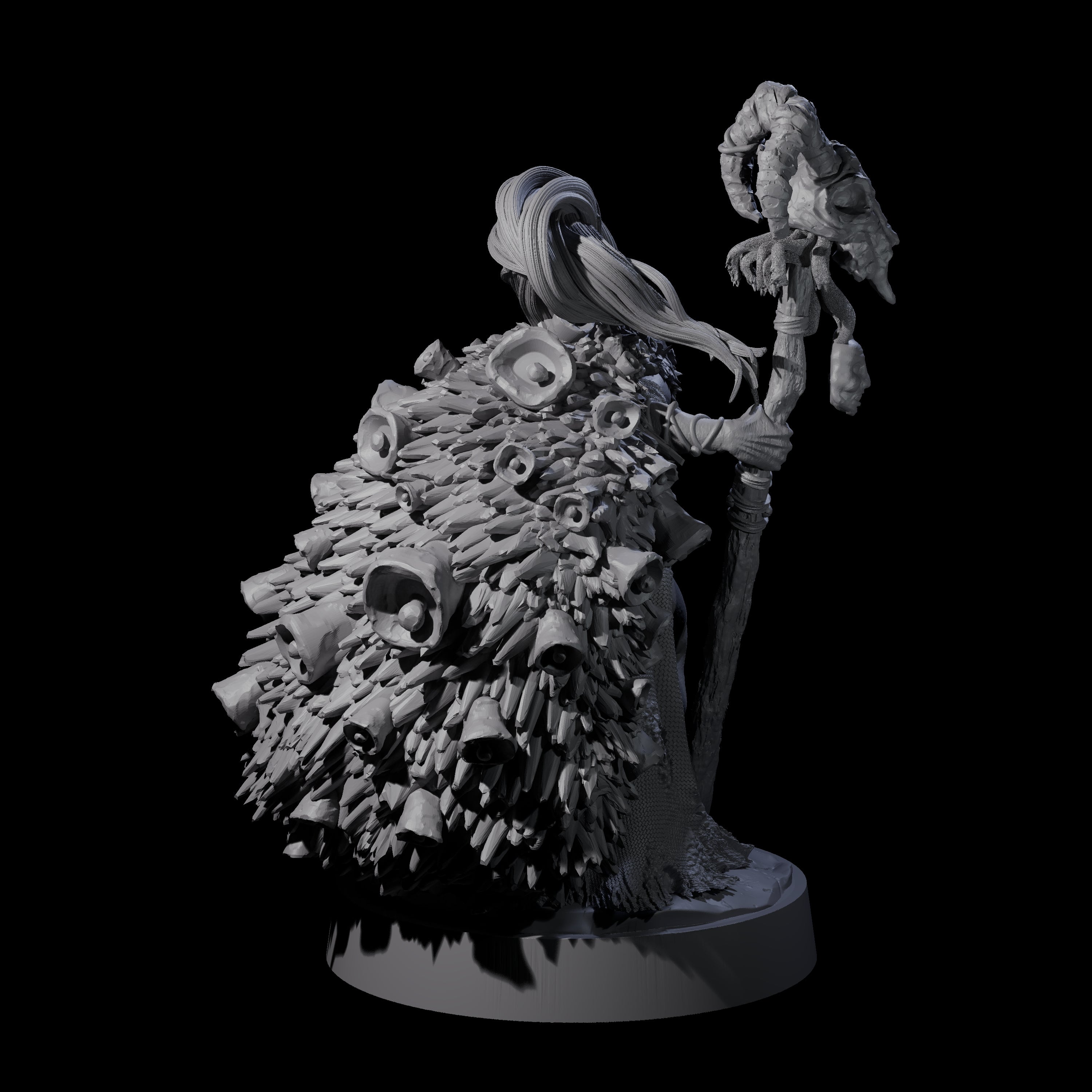 Jingle Jingle Savage Witch Miniature for Dungeons and Dragons, Pathfinder or other TTRPGs