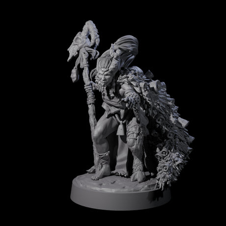 Jingle Jingle Savage Witch Miniature for Dungeons and Dragons, Pathfinder or other TTRPGs