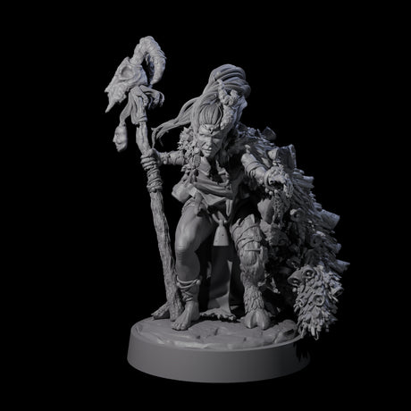 Jingle Jingle Savage Witch Miniature for Dungeons and Dragons, Pathfinder or other TTRPGs