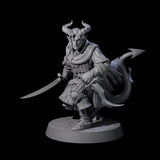 Jocular Tiefling Wayfarer A Miniature for Dungeons and Dragons, Pathfinder or other TTRPGs