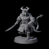 Jocular Tiefling Wayfarer A Miniature for Dungeons and Dragons, Pathfinder or other TTRPGs