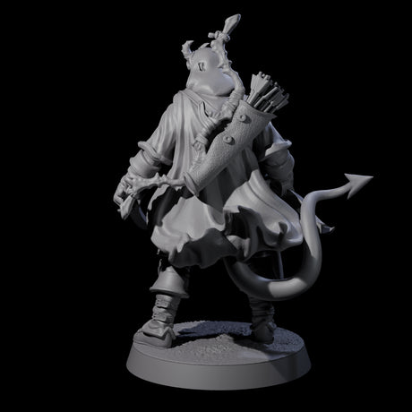 Jocular Tiefling Wayfarer B Miniature for Dungeons and Dragons, Pathfinder or other TTRPGs