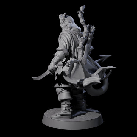 Jocular Tiefling Wayfarer B Miniature for Dungeons and Dragons, Pathfinder or other TTRPGs