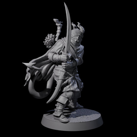 Jocular Tiefling Wayfarer C Miniature for Dungeons and Dragons, Pathfinder or other TTRPGs