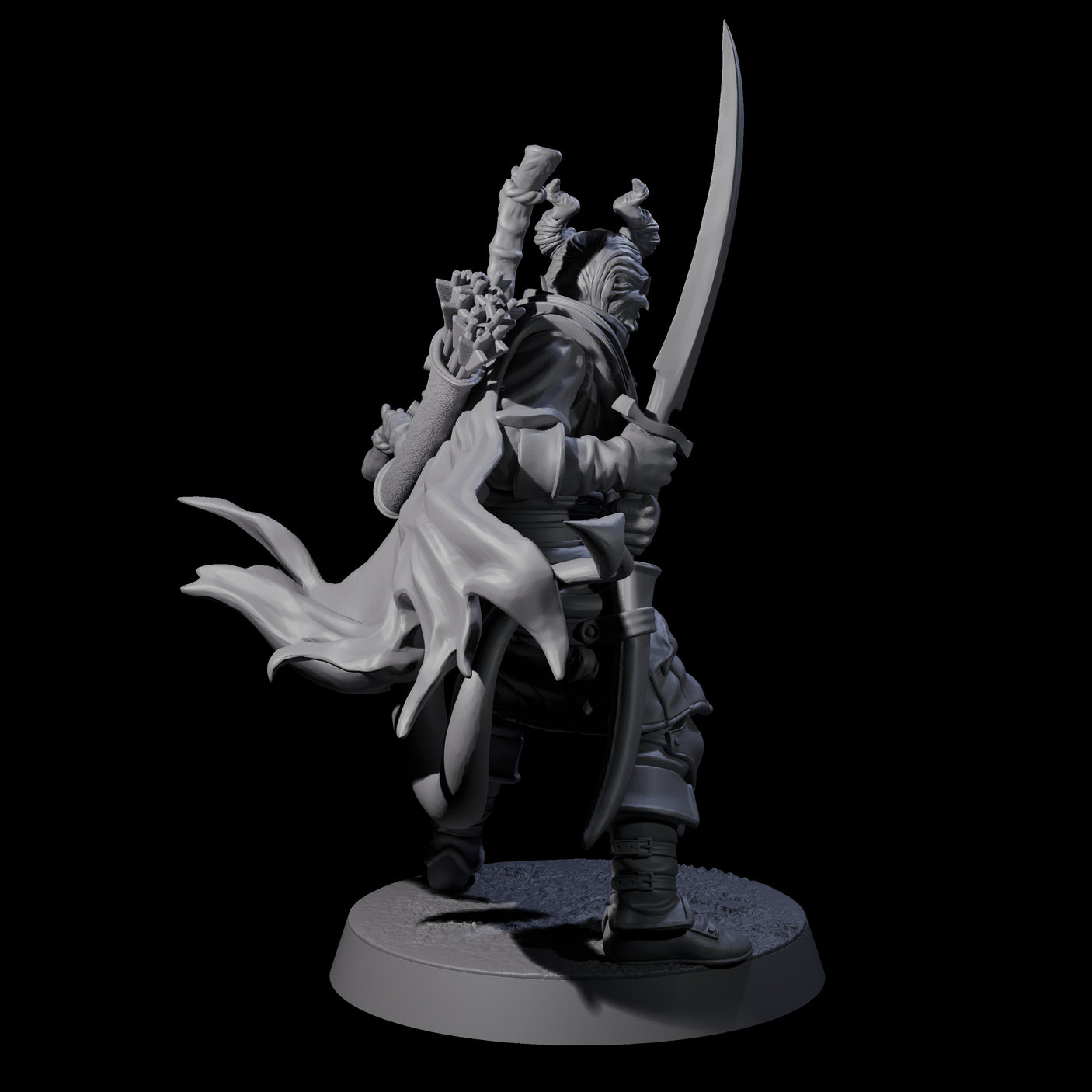 Jocular Tiefling Wayfarer C Miniature for Dungeons and Dragons, Pathfinder or other TTRPGs