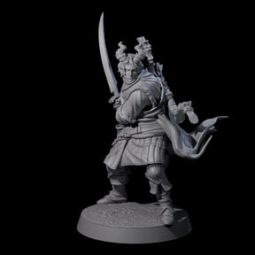 Jocular Tiefling Wayfarer C Miniature for Dungeons and Dragons, Pathfinder or other TTRPGs