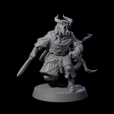 Jocular Tiefling Wayfarers Miniature for Dungeons and Dragons, Pathfinder or other TTRPGs
