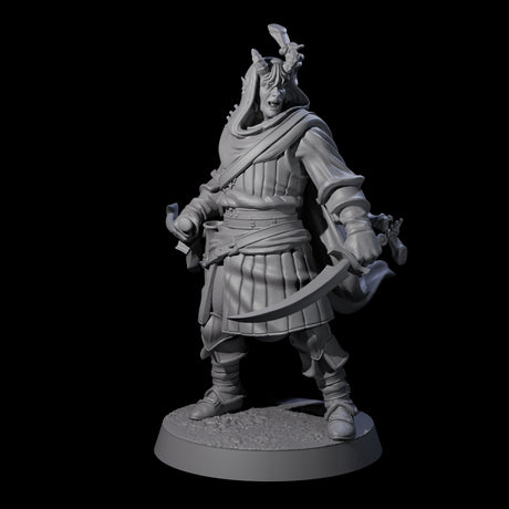 Jocular Tiefling Wayfarers Miniature for Dungeons and Dragons, Pathfinder or other TTRPGs