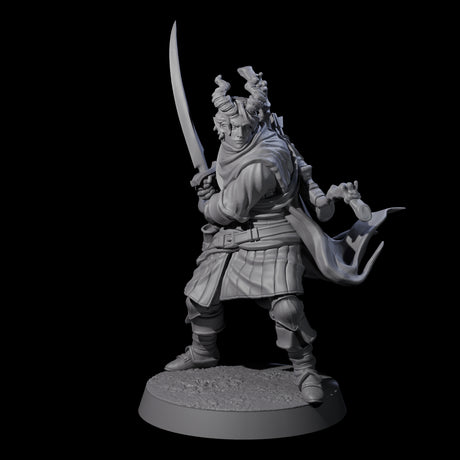 Jocular Tiefling Wayfarers Miniature for Dungeons and Dragons, Pathfinder or other TTRPGs