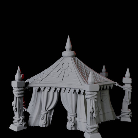 Jousting Tent B Miniature for Dungeons and Dragons, Pathfinder or other TTRPGs