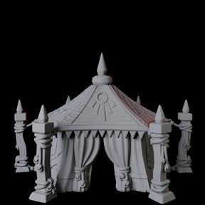 Jousting Tent B Miniature for Dungeons and Dragons, Pathfinder or other TTRPGs