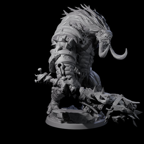 Juiced Up Tusked Hobgoblin Miniature for Dungeons and Dragons, Pathfinder or other TTRPGs