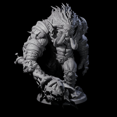 Juiced Up Tusked Hobgoblin Miniature for Dungeons and Dragons, Pathfinder or other TTRPGs