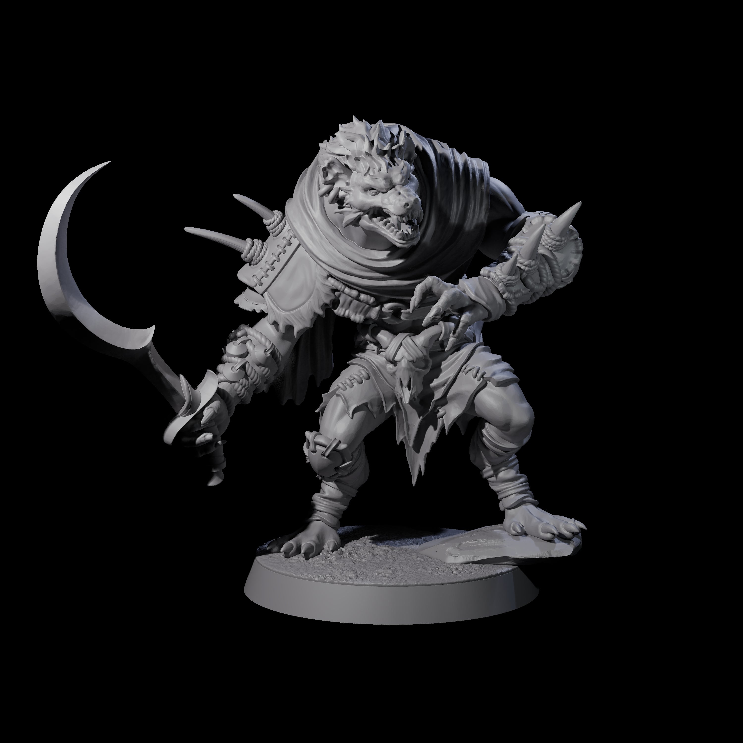Junkyard Gnoll Scavenger A Miniature for Dungeons and Dragons, Pathfinder or other TTRPGs