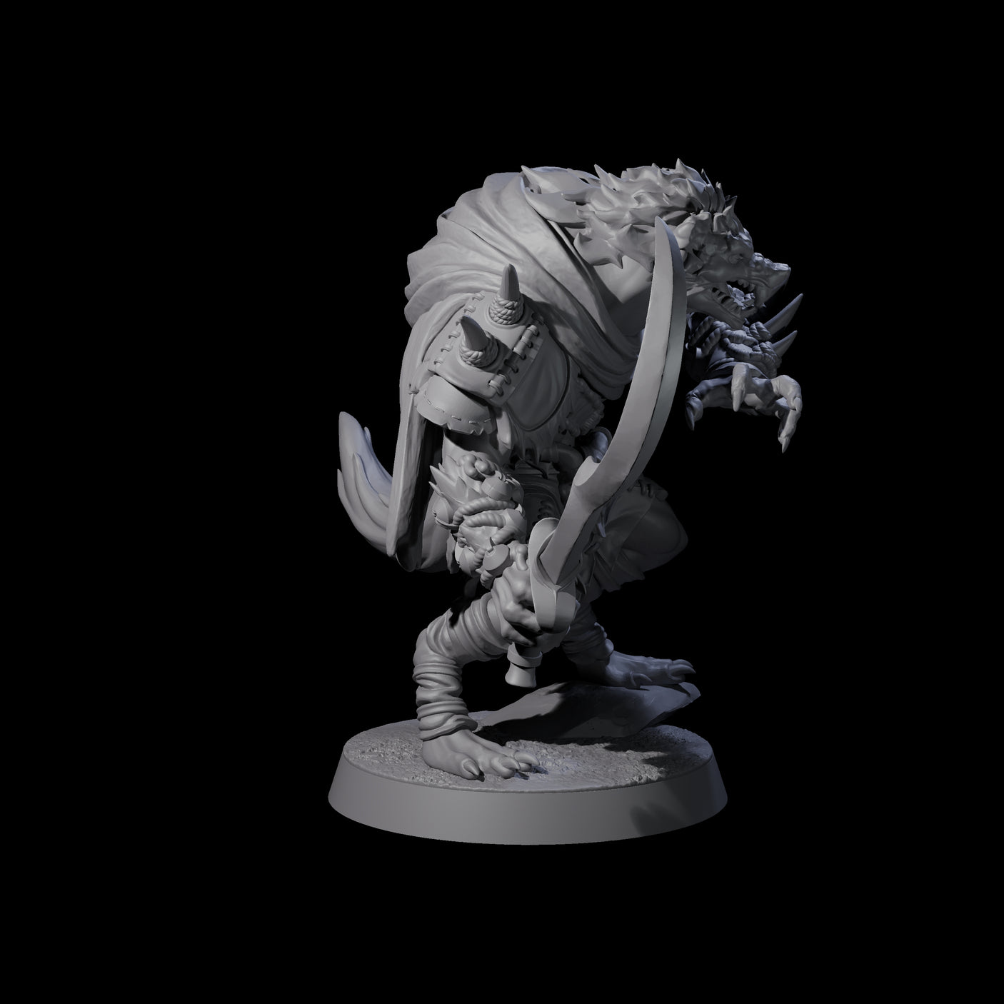 Junkyard Gnoll Scavenger A Miniature for Dungeons and Dragons, Pathfinder or other TTRPGs