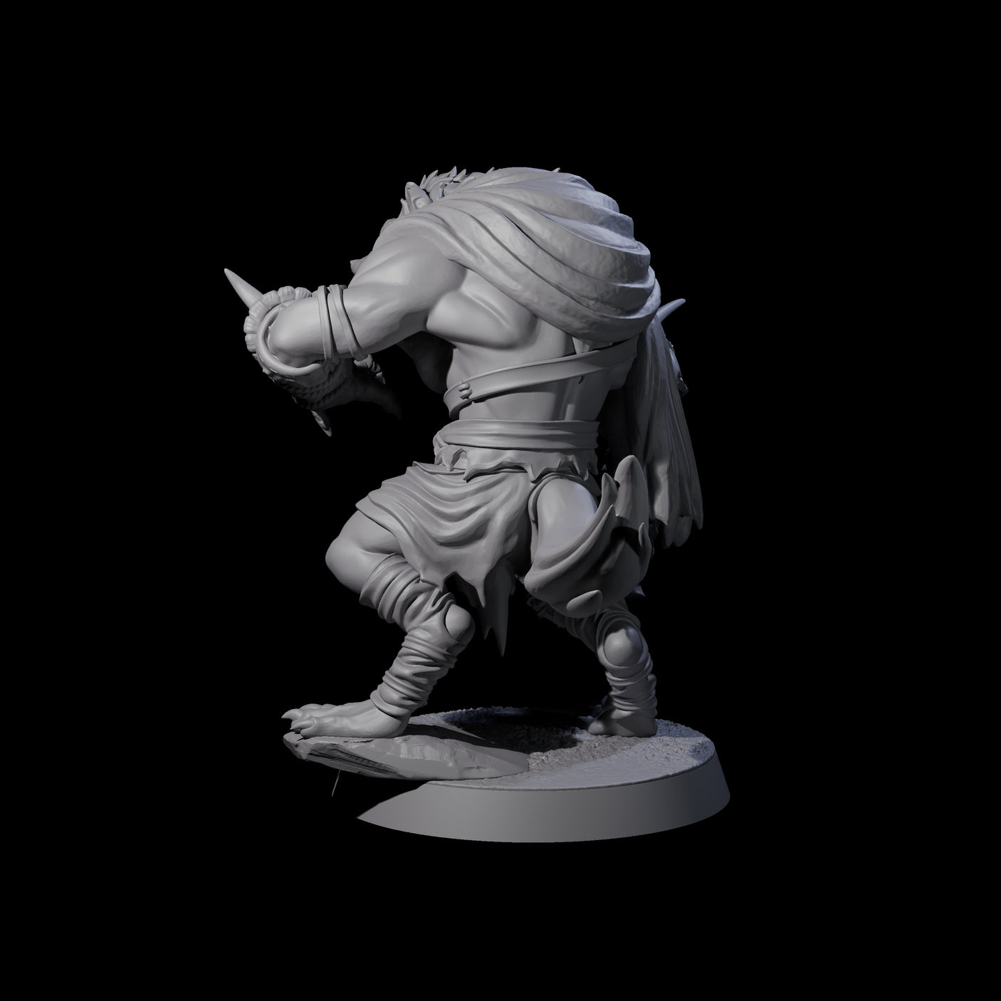 Junkyard Gnoll Scavenger A Miniature for Dungeons and Dragons, Pathfinder or other TTRPGs