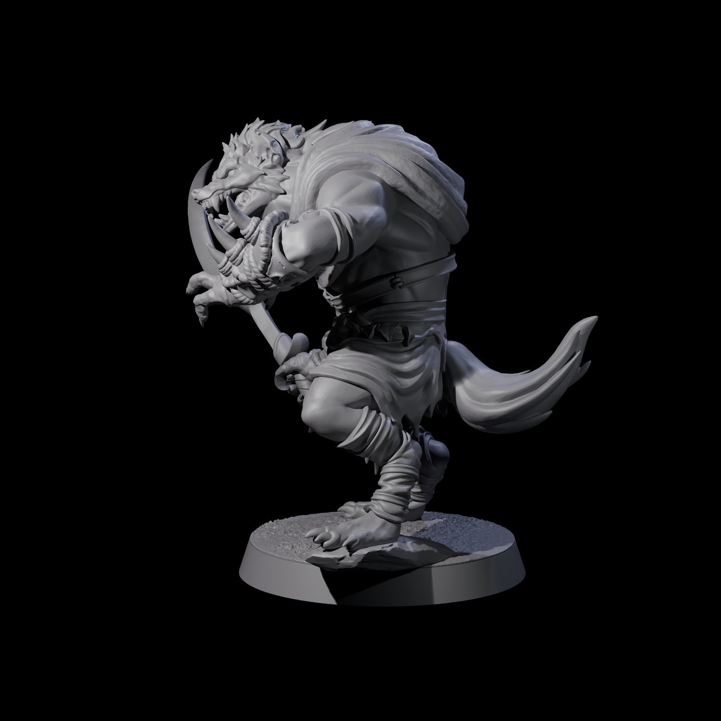 Junkyard Gnoll Scavenger A Miniature for Dungeons and Dragons, Pathfinder or other TTRPGs