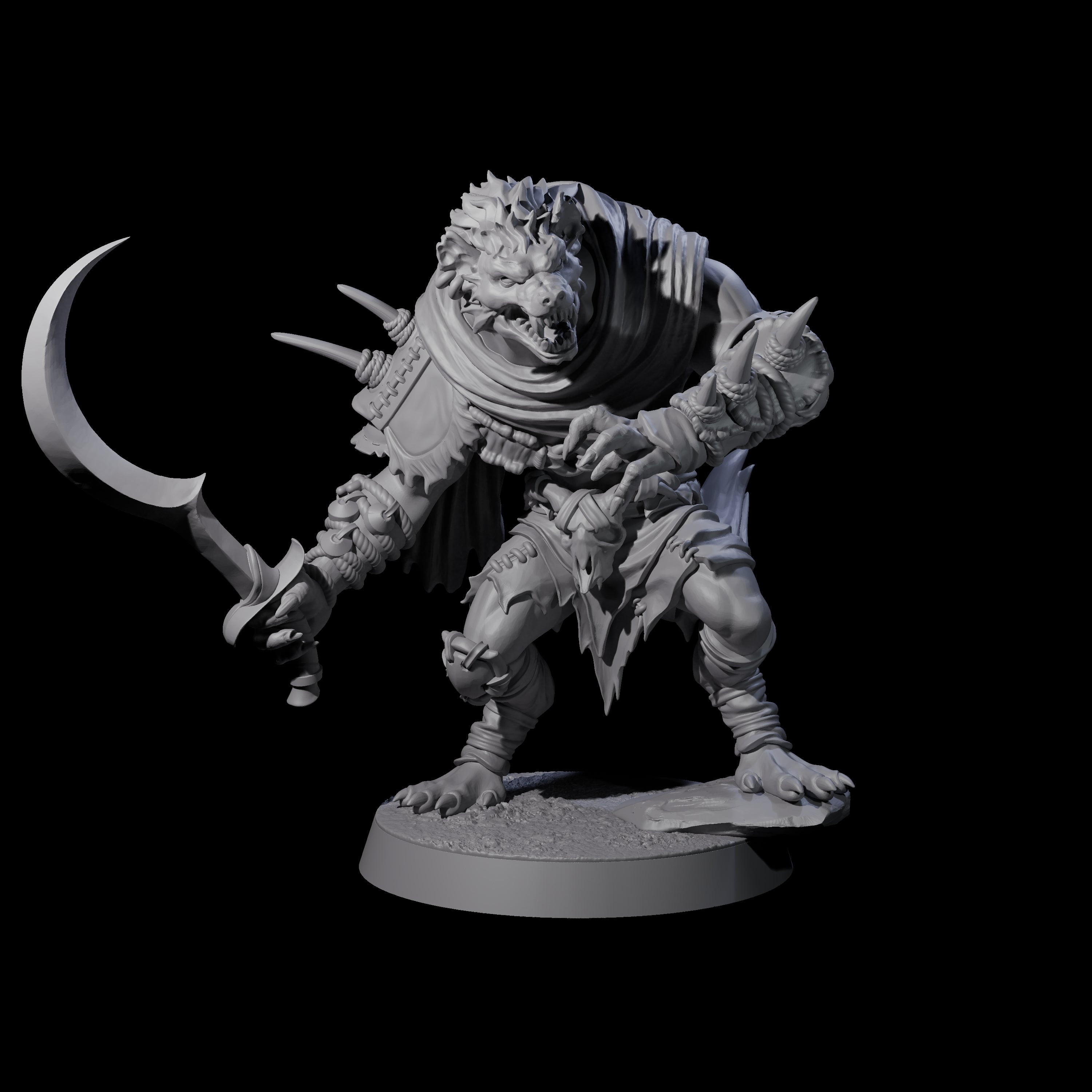 Junkyard Gnoll Scavenger A Miniature for Dungeons and Dragons, Pathfinder or other TTRPGs