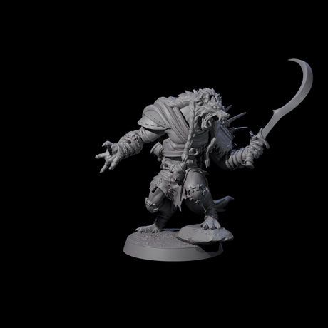 Junkyard Gnoll Scavenger B Miniature for Dungeons and Dragons, Pathfinder or other TTRPGs