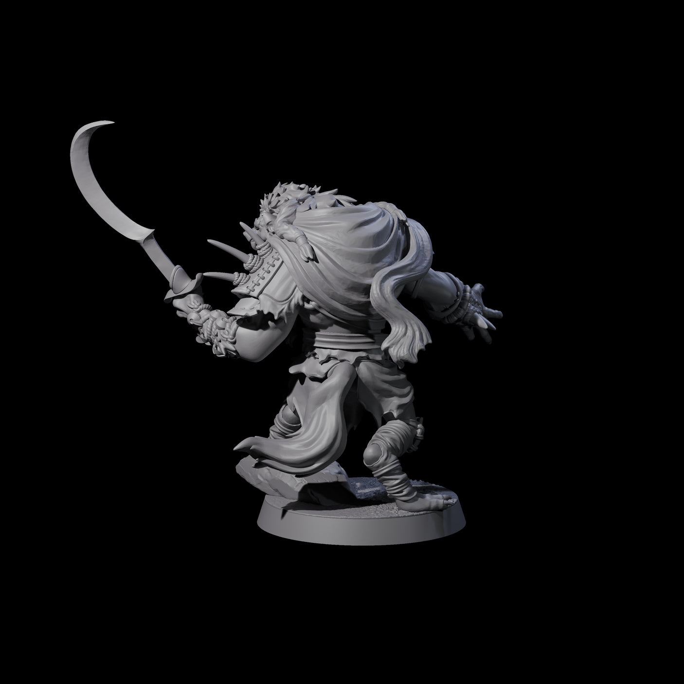 Junkyard Gnoll Scavenger B Miniature for Dungeons and Dragons, Pathfinder or other TTRPGs