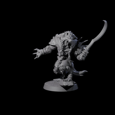 Junkyard Gnoll Scavenger B Miniature for Dungeons and Dragons, Pathfinder or other TTRPGs