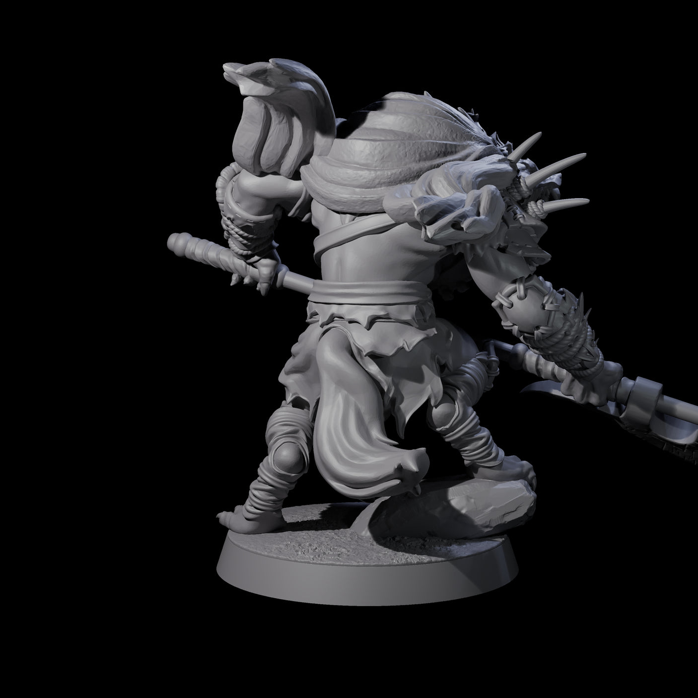 Junkyard Gnoll Scavenger D Miniature for Dungeons and Dragons, Pathfinder or other TTRPGs