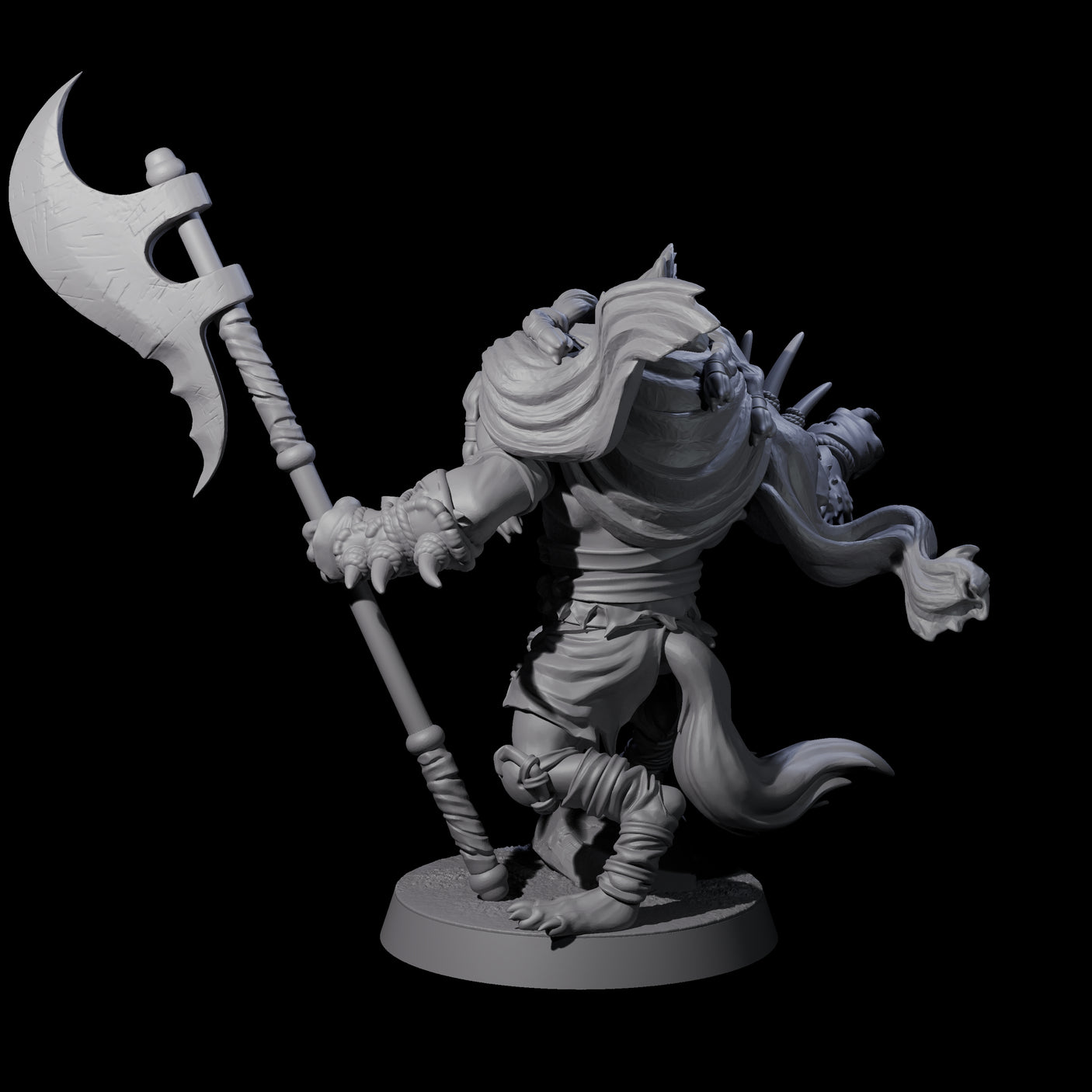 Junkyard Gnoll Scavenger E Miniature for Dungeons and Dragons, Pathfinder or other TTRPGs