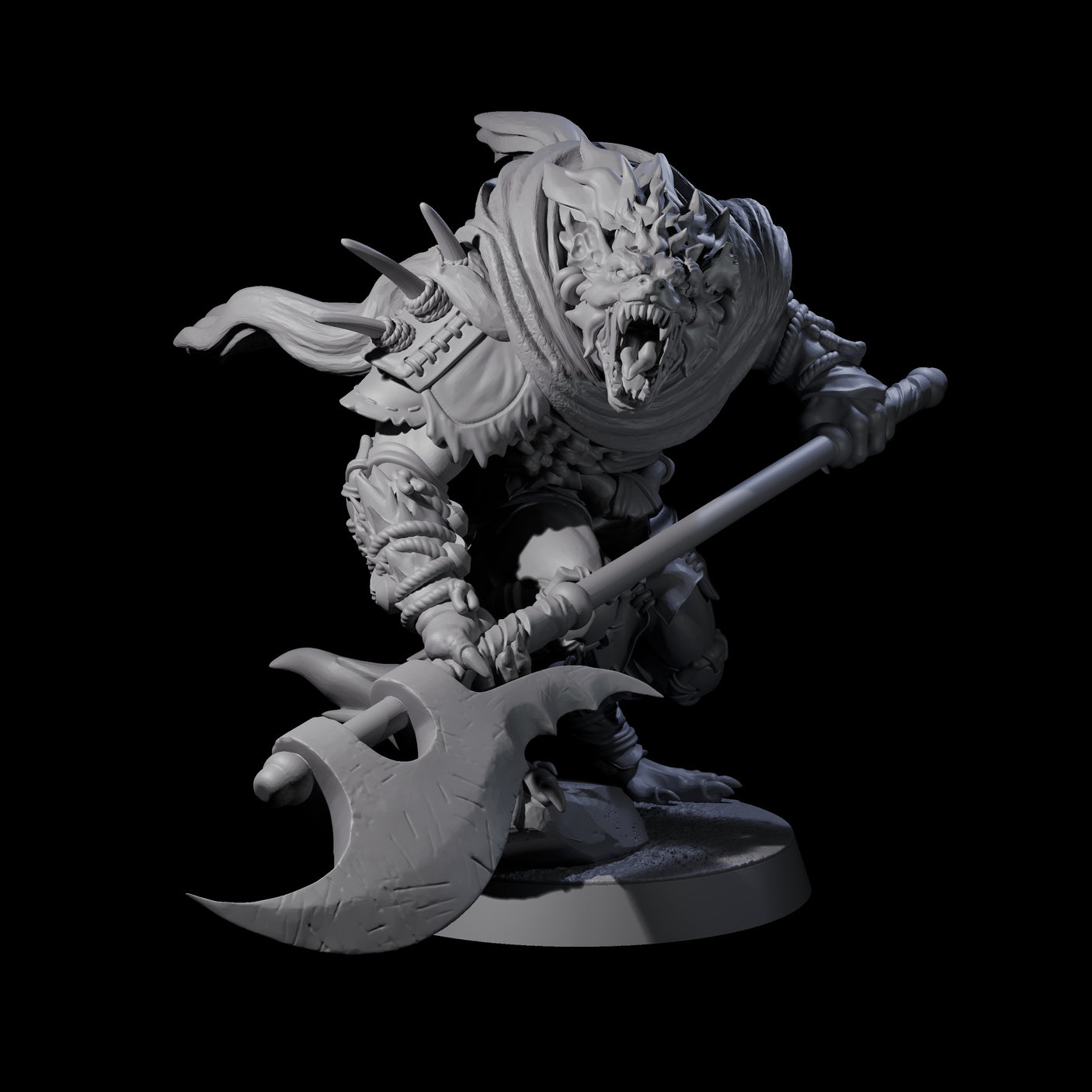 Junkyard Gnoll Scavengers Miniature for Dungeons and Dragons, Pathfinder or other TTRPGs