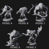 Junkyard Gnoll Scavengers Miniature for Dungeons and Dragons, Pathfinder or other TTRPGs