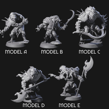 Junkyard Gnoll Scavengers Miniature for Dungeons and Dragons, Pathfinder or other TTRPGs