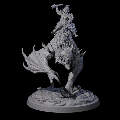 Kamikaze Werebat Riding Goblin A Miniature for Dungeons and Dragons, Pathfinder or other TTRPGs