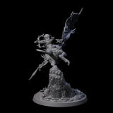 Kamikaze Werebat Riding Goblin B Miniature for Dungeons and Dragons, Pathfinder or other TTRPGs