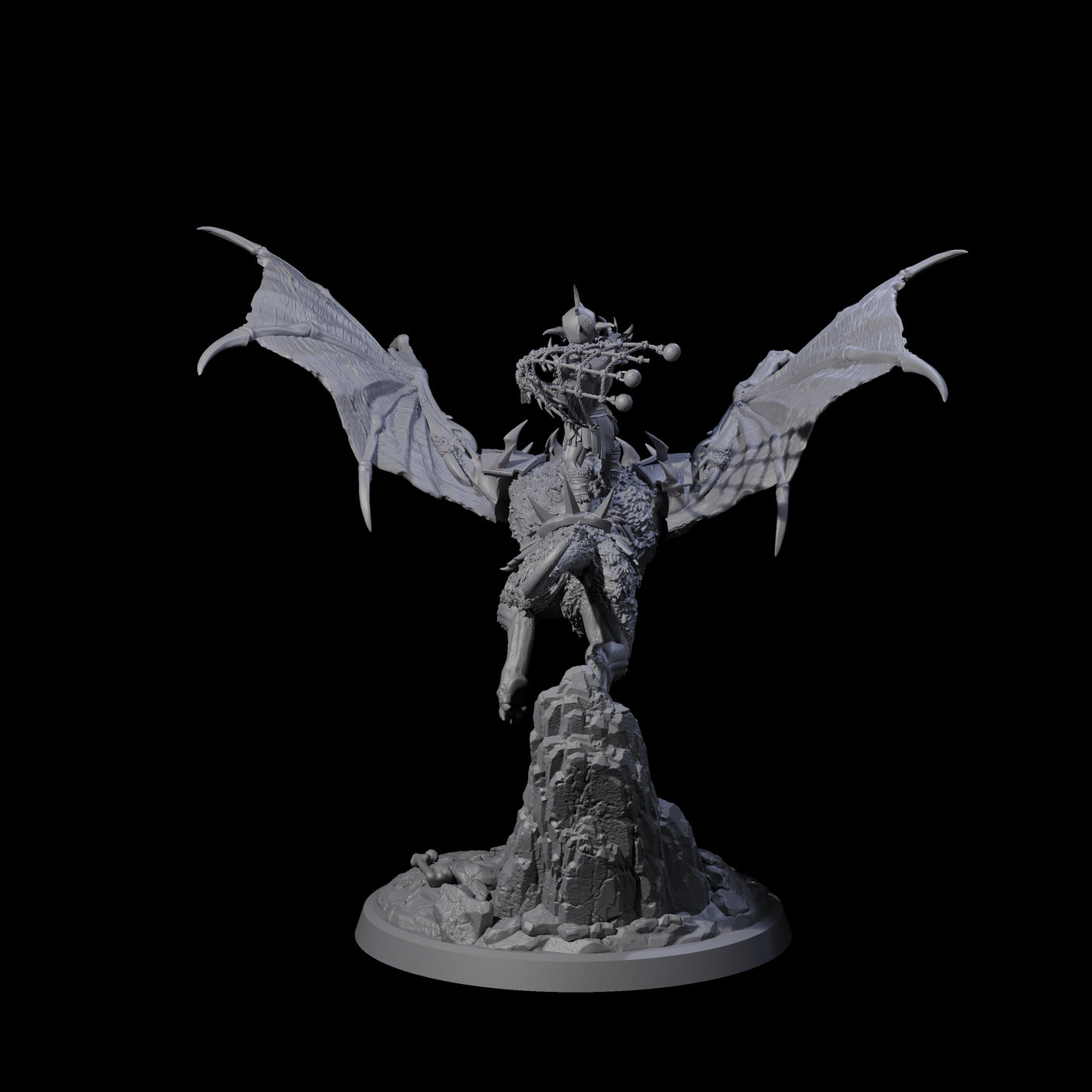Kamikaze Werebat Riding Goblin C Miniature for Dungeons and Dragons, Pathfinder or other TTRPGs