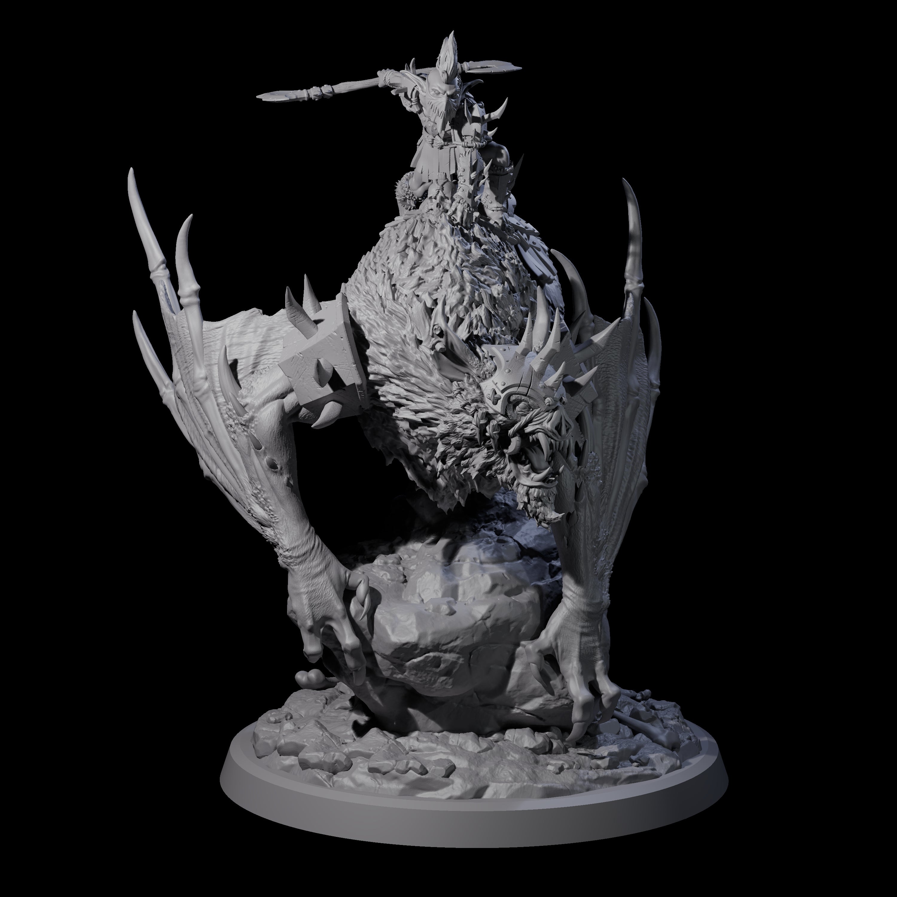 Kamikaze Werebat Riding Goblin D Miniature for Dungeons and Dragons, Pathfinder or other TTRPGs