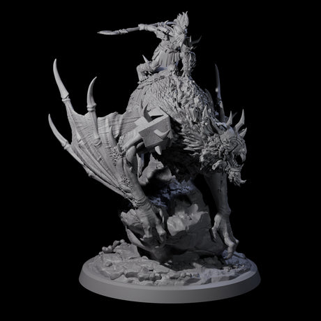 Kamikaze Werebat Riding Goblin D Miniature for Dungeons and Dragons, Pathfinder or other TTRPGs