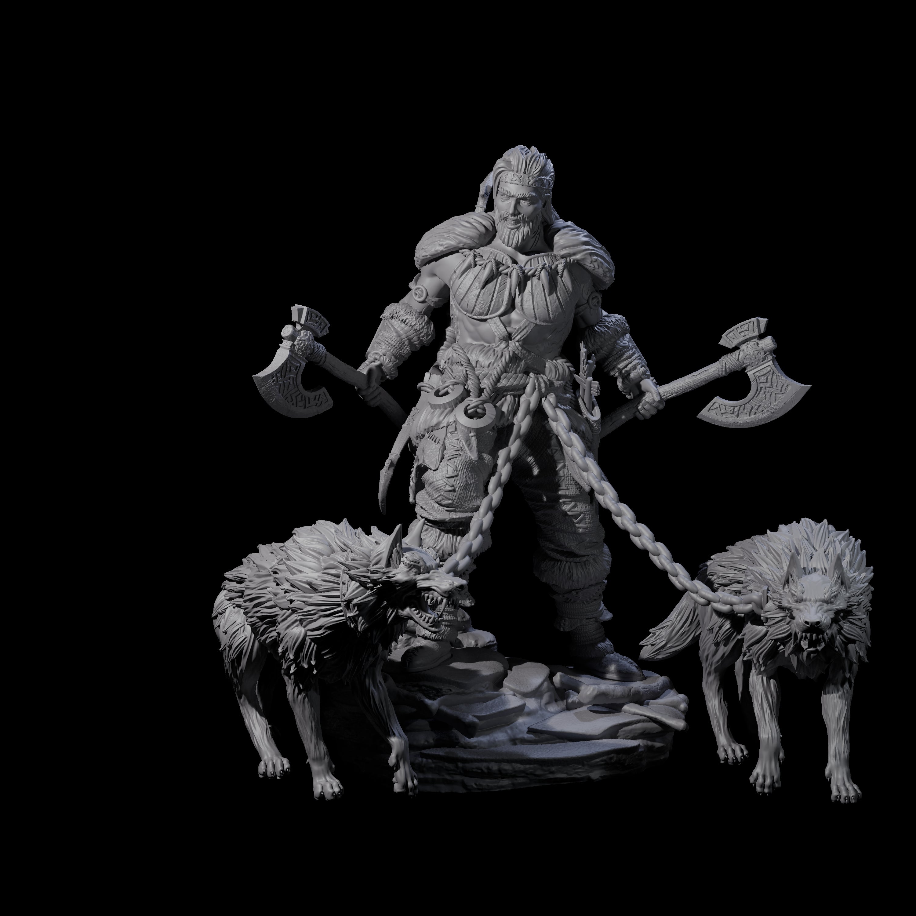 Keeper of the Hounds Miniature for Dungeons and Dragons, Pathfinder or other TTRPGs