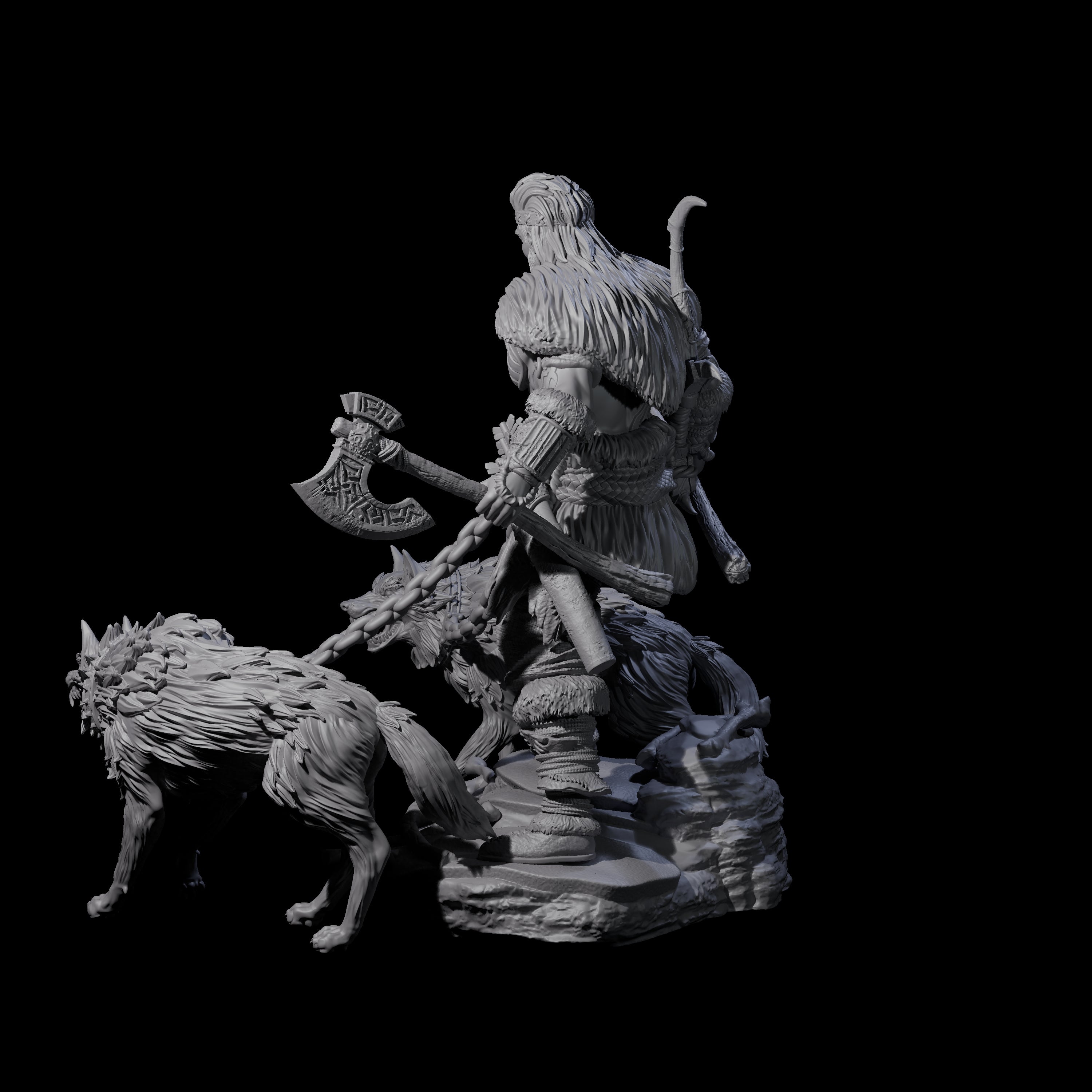 Keeper of the Hounds Miniature for Dungeons and Dragons, Pathfinder or other TTRPGs