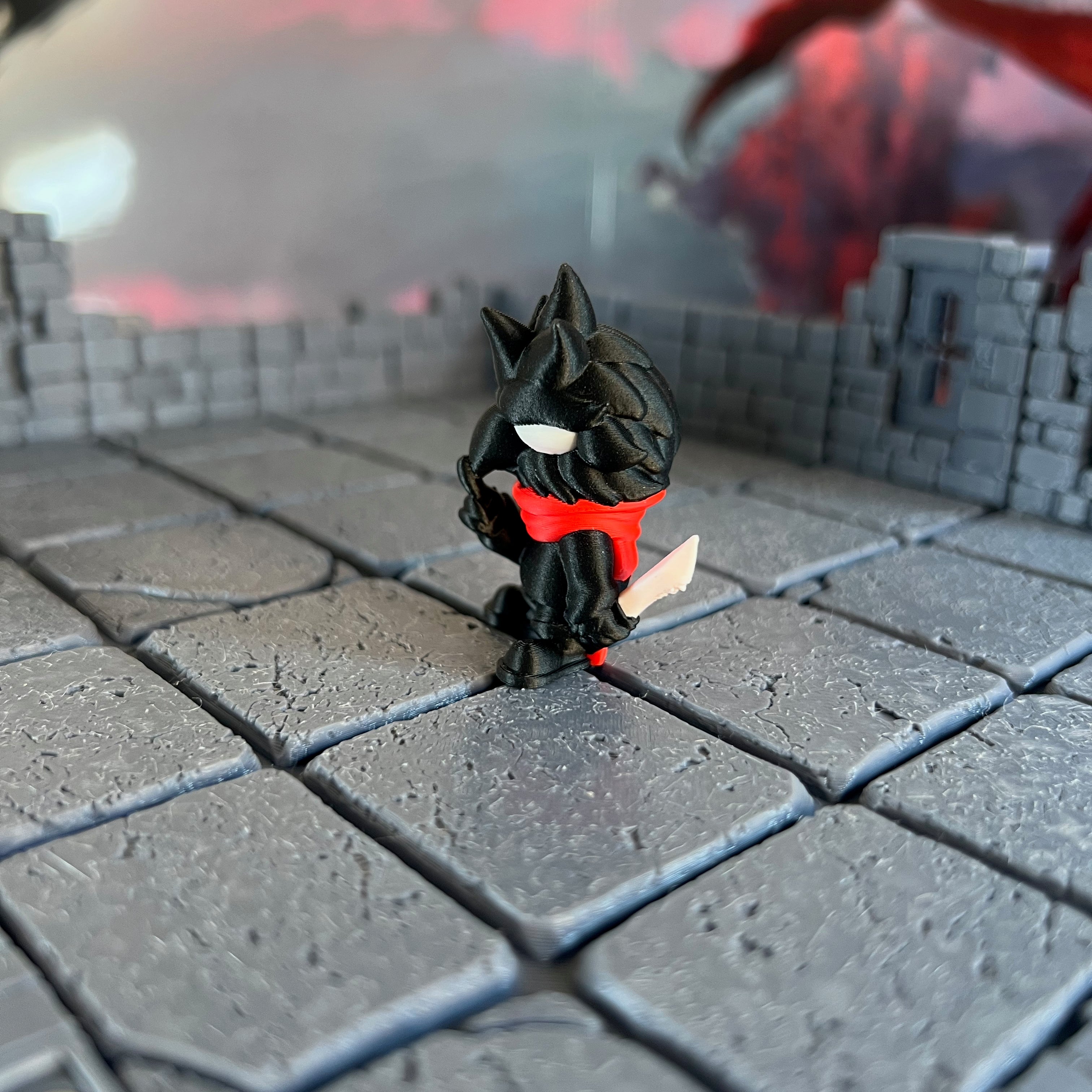 Kenku Rogue Ninja Assassin Multicolour Table Ready Miniature Miniature for Dungeons and Dragons, Pathfinder or other TTRPGs
