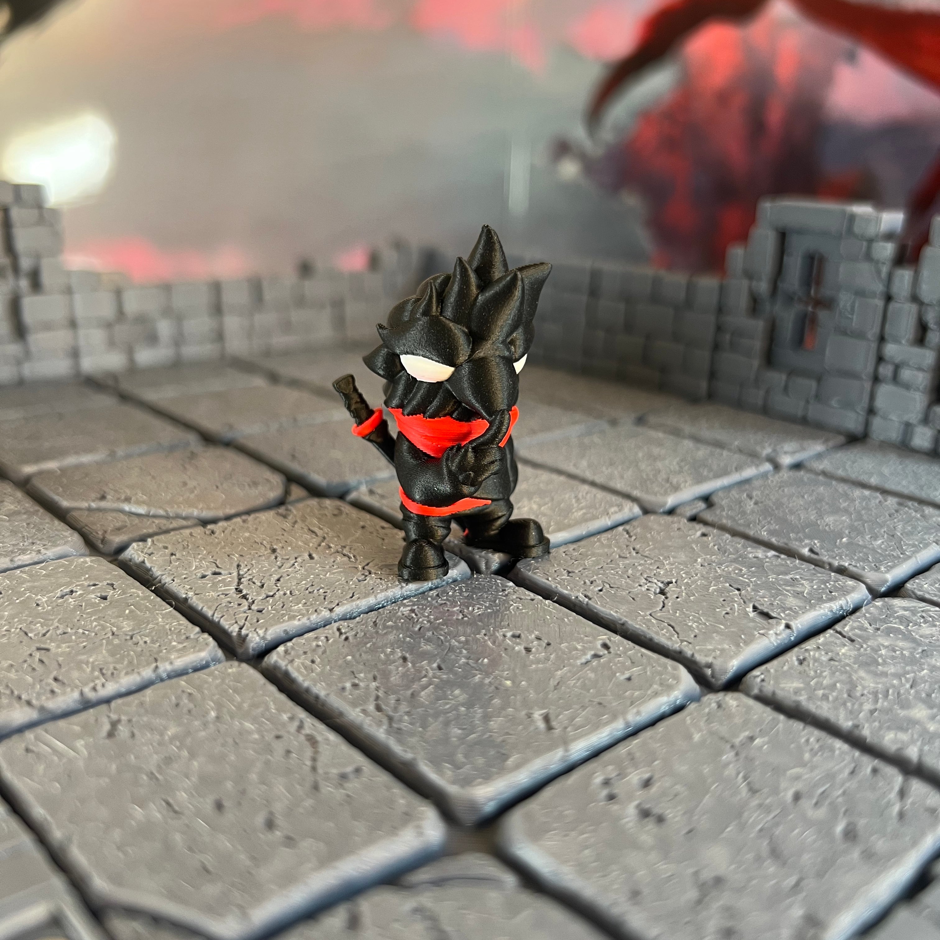 Kenku Rogue Ninja Assassin Multicolour Table Ready Miniature Miniature for Dungeons and Dragons, Pathfinder or other TTRPGs