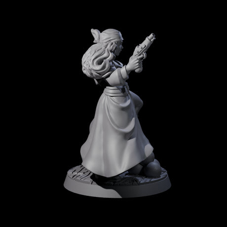 Kicking Canonneer Pirate Miniature for Dungeons and Dragons, Pathfinder or other TTRPGs