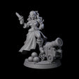 Kicking Canonneer Pirate Miniature for Dungeons and Dragons, Pathfinder or other TTRPGs