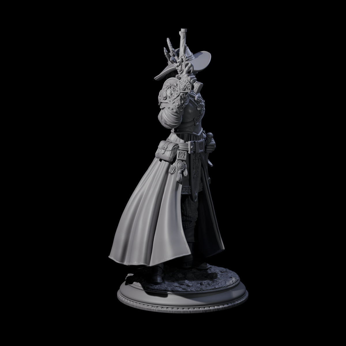 Kitted Out Gunslinger Miniature for Dungeons and Dragons, Pathfinder or other TTRPGs