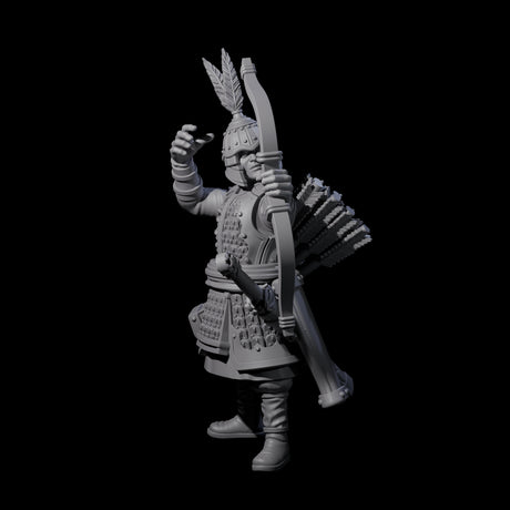 Kneeling Human Archer D Miniature for Dungeons and Dragons, Pathfinder or other TTRPGs