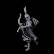 Kneeling Human Archer F Miniature for Dungeons and Dragons, Pathfinder or other TTRPGs