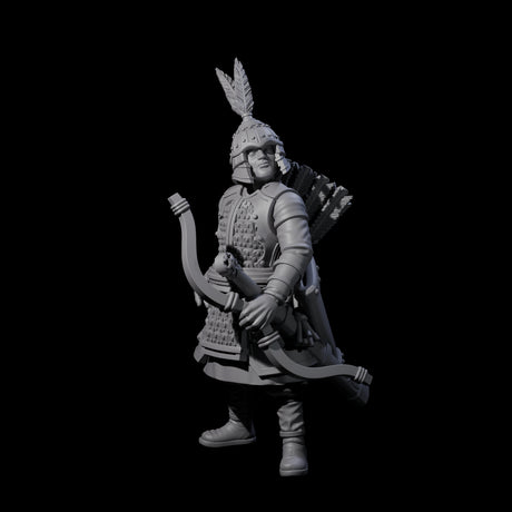 Kneeling Human Archer G Miniature for Dungeons and Dragons, Pathfinder or other TTRPGs