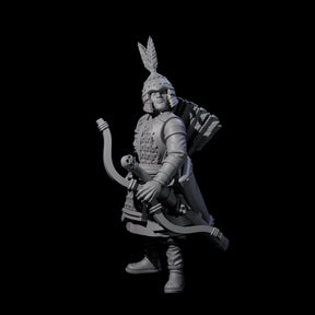 Kneeling Human Archer G Miniature for Dungeons and Dragons, Pathfinder or other TTRPGs