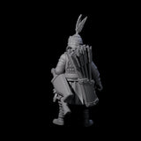 Kneeling Human Archer H Miniature for Dungeons and Dragons, Pathfinder or other TTRPGs