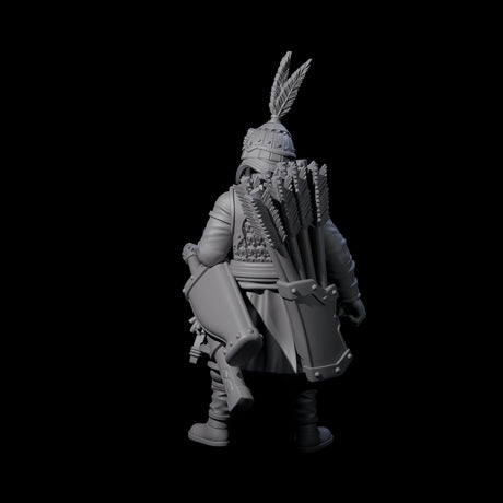 Kneeling Human Archer H Miniature for Dungeons and Dragons, Pathfinder or other TTRPGs